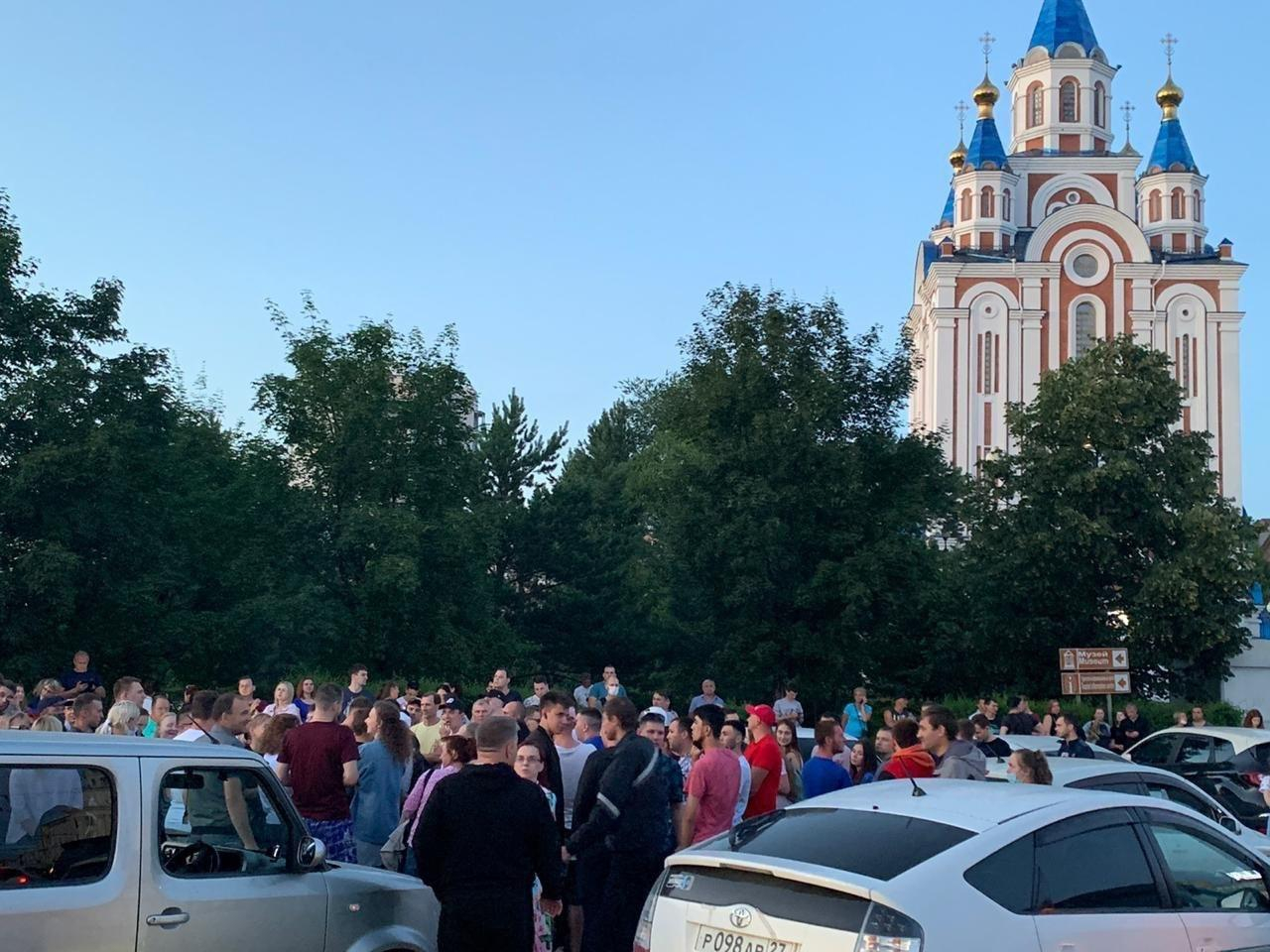 В Хабаровском крае начались митинги в поддержку арестованного Сергея Фургала
