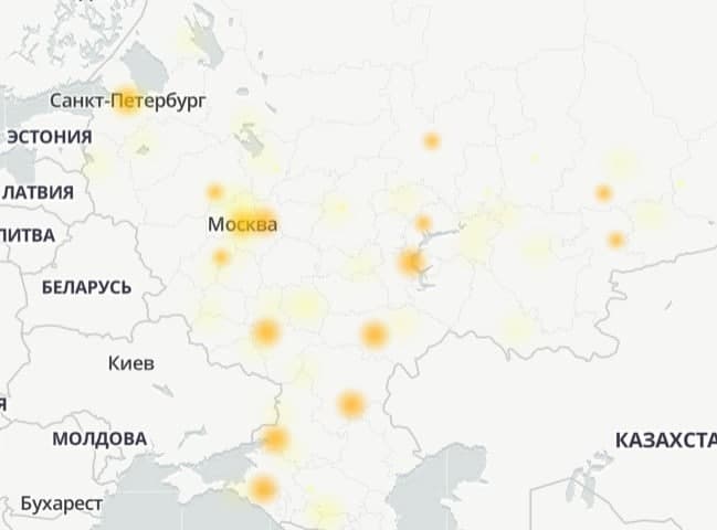 У Билайна масштабный сбой по России