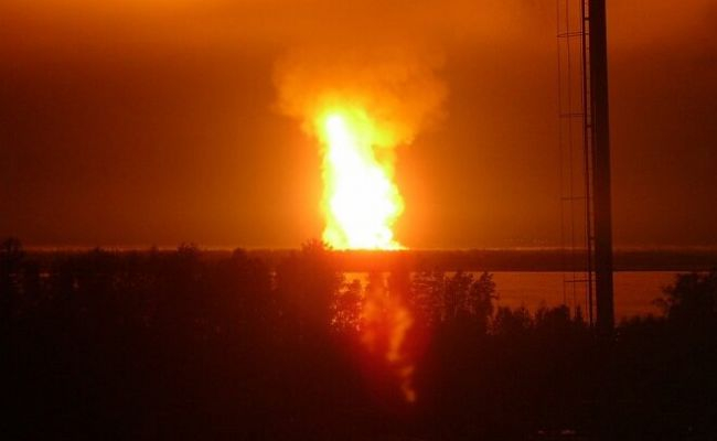 На газопроводе в Оренбуржье произошел взрыв