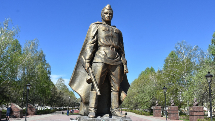 В Татарстане сгорел памятник воину-освободителю