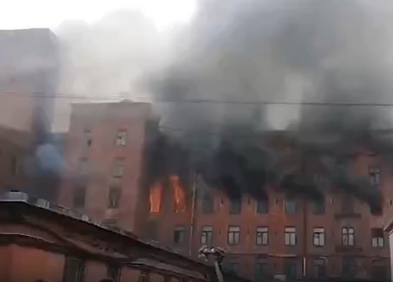 На месте пожара в 