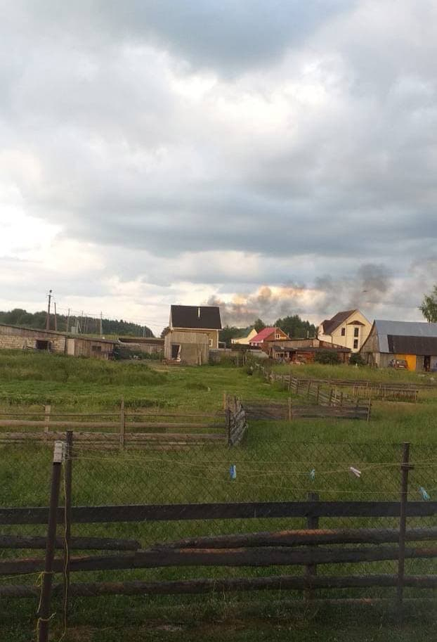 Видео крушения вертолета Росгвардии по Санкт-Петербургом