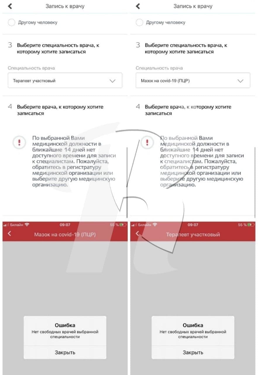 В Москве и Подмосковье уже сутки не работает запись в поликлиники через «Госуслуги»