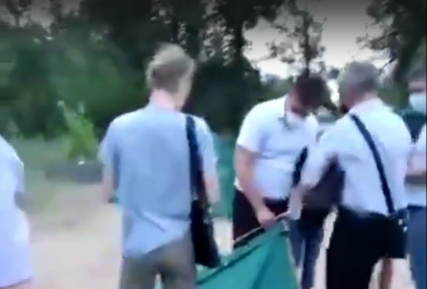 Лагерь защитников Волго-Ахтубинской бухты приехали разгонять полицейские