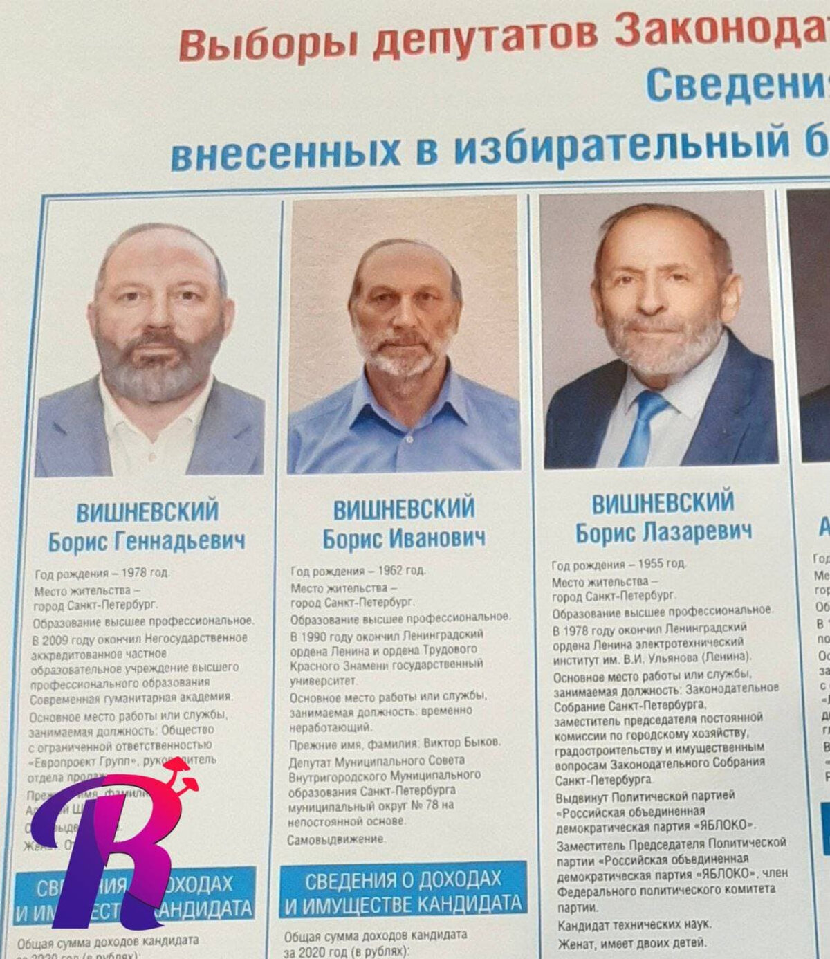 Война клонов: избирком Петербурга отказался удовлетворить жалобы Вишневского на бюллетени с «двойниками»