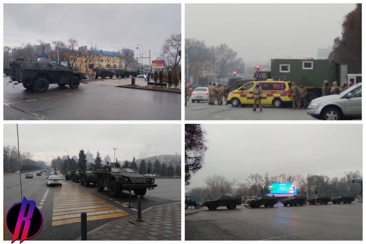 За время уличных боев в Алматы сожжено 37 полицейских машин
