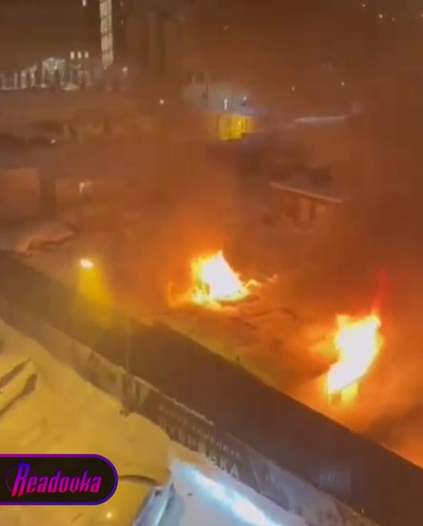 В Новой Москве горят бытовки нелегальных мигрантов