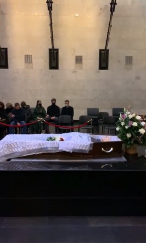 Первые кадры с похорон Леонида Куравлева