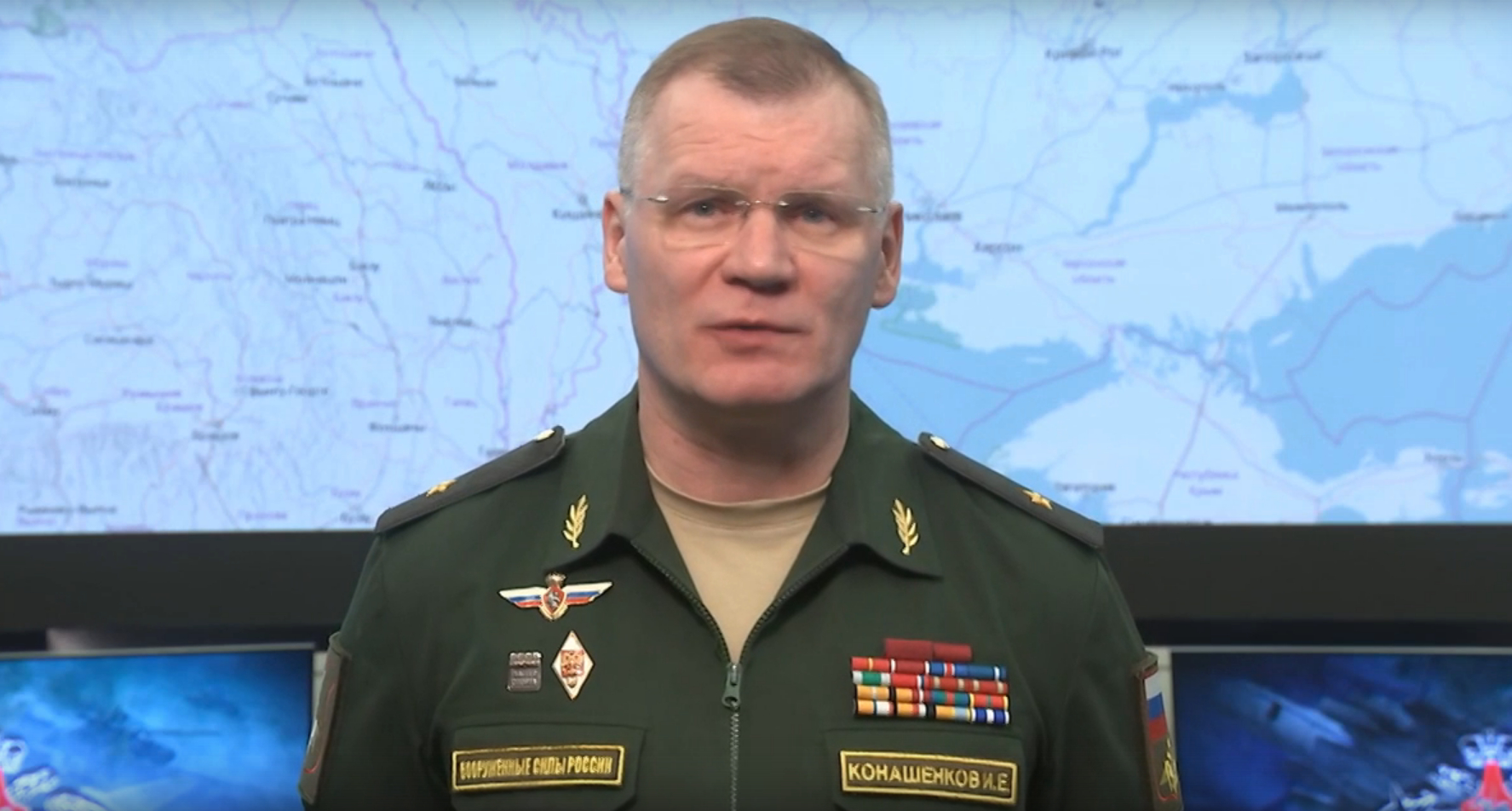 Минобороны РФ провело вечерний брифинг по ситуации на Донбассе