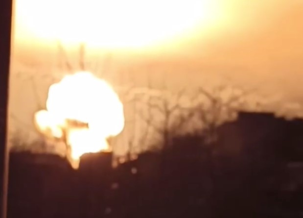 Появилось видео ночного взрыва