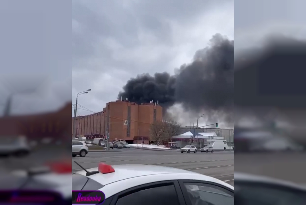 В Москве произошел крупный пожар