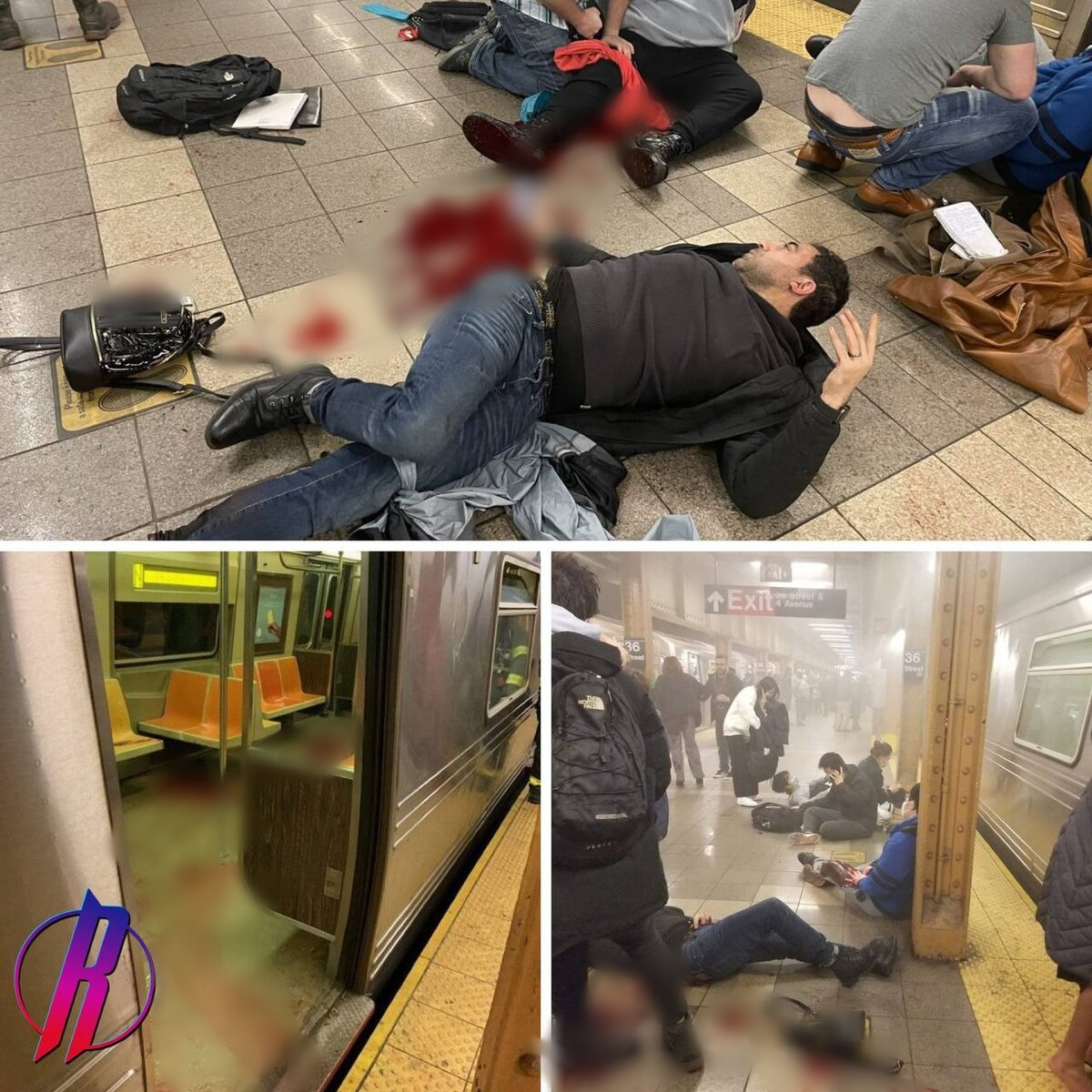 13 человек пострадали в результате стрельбы на станции метро в Нью-Йорке
