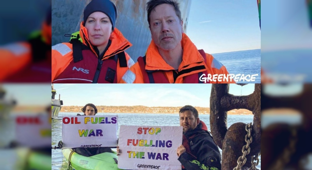 «Greenpeace» заблокировал танкер с российской нефтью