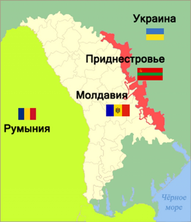 В районе военных складов возле села Колбасна в Приднестровье идет стрельба