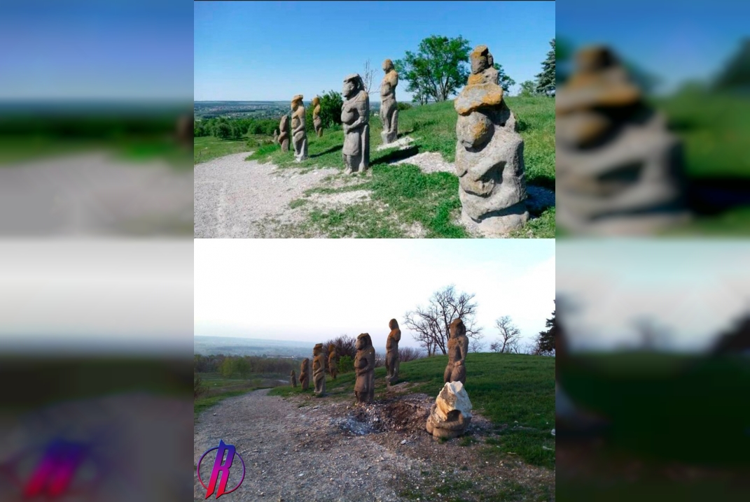Половецкие статуи простояли тысячу лет, но стали мишенью для украинской артиллерии