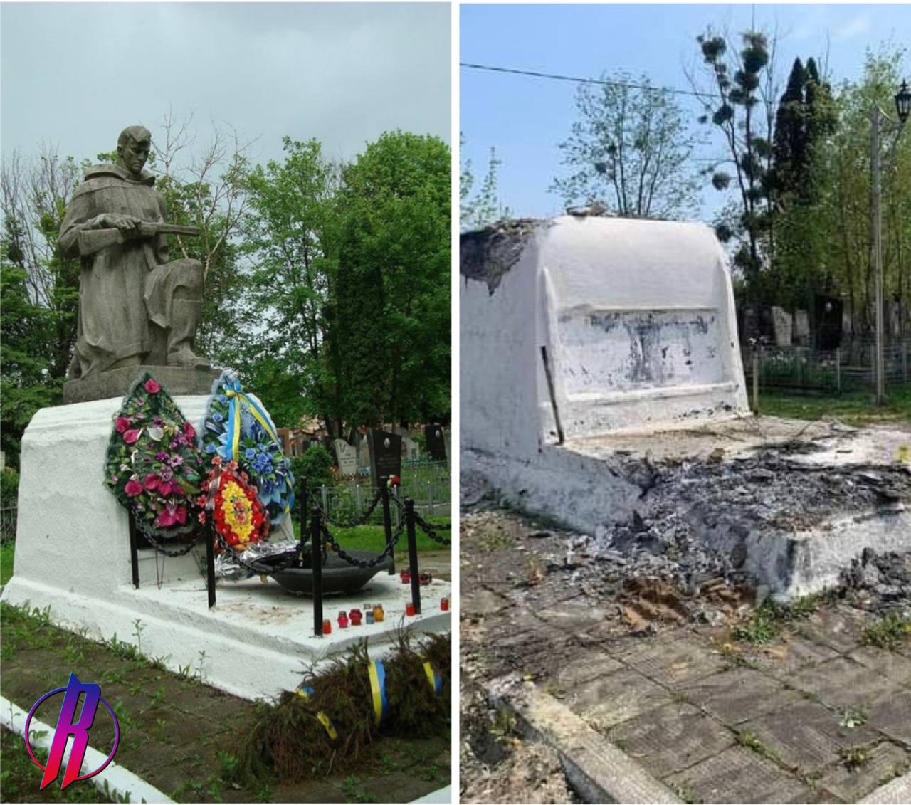 В Львовской области демонтировали еще один памятник советским воинам