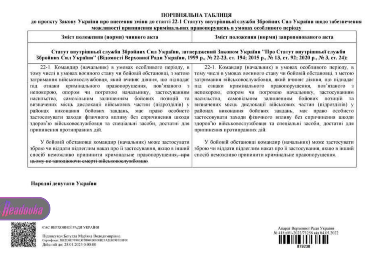 На Украине хотят разрешить расстреливать солдат, не выполняющих приказы