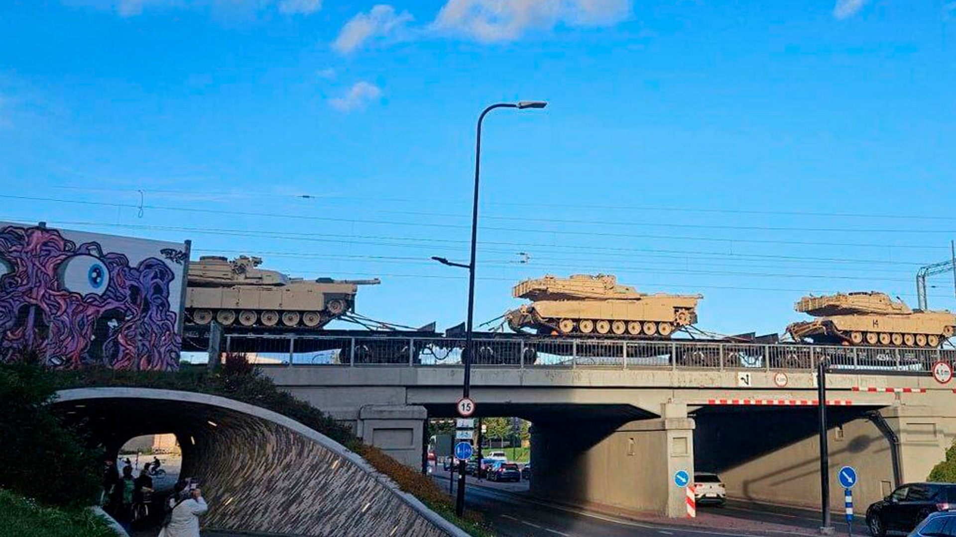 В Эстонии заметили американские танки, движущиеся к границе с Россией