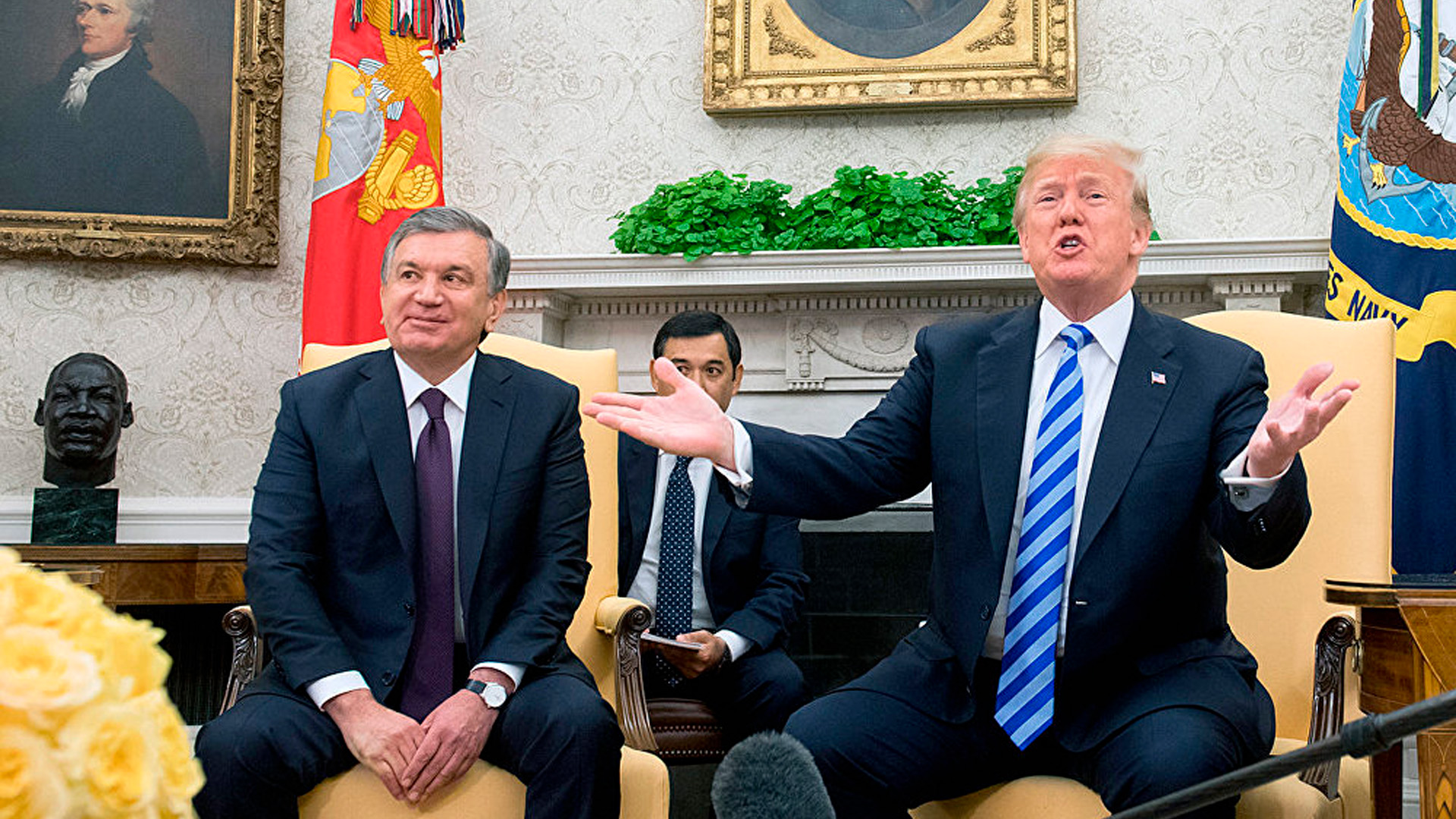 Глава Узбекистана назвал Трампа «президентом мира»