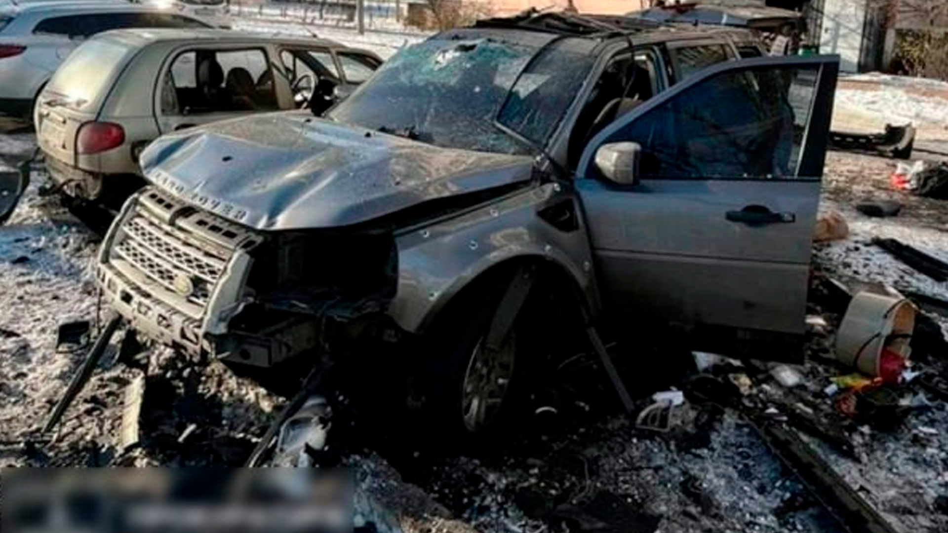 В Киеве подорвали автомобиль военнослужащего ВСУ