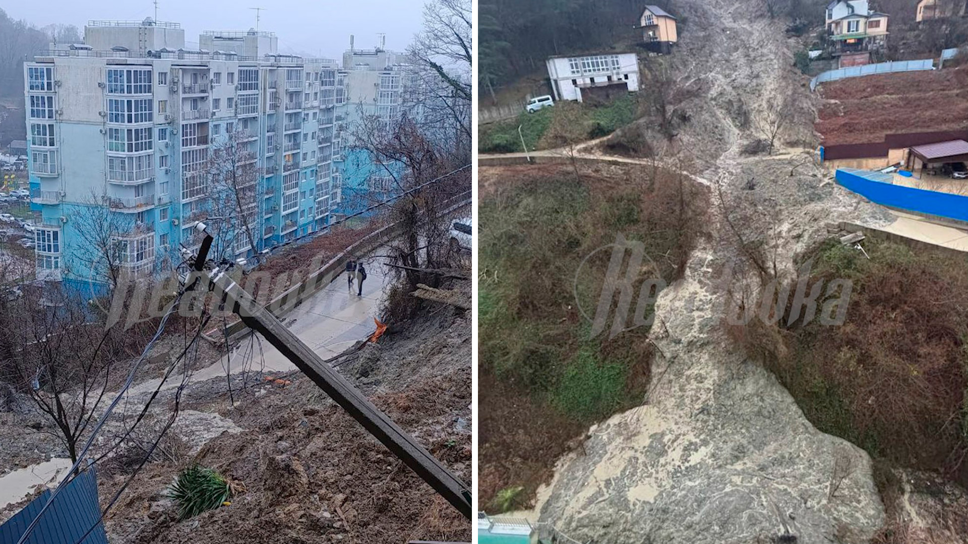 Целый ЖК оказался под угрозой из-за оползня в Сочи