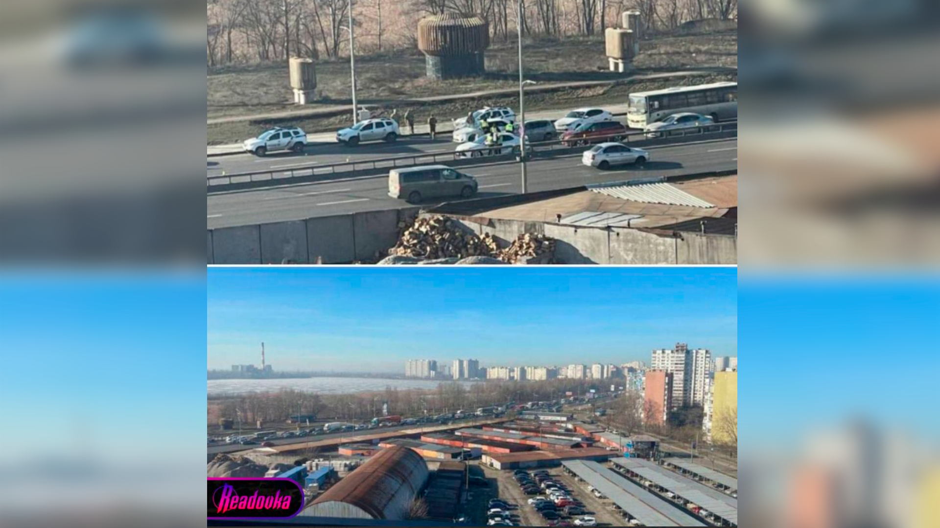 В Киеве ТЦК перекрыли дорогу в сторону аэропорта Борисполь