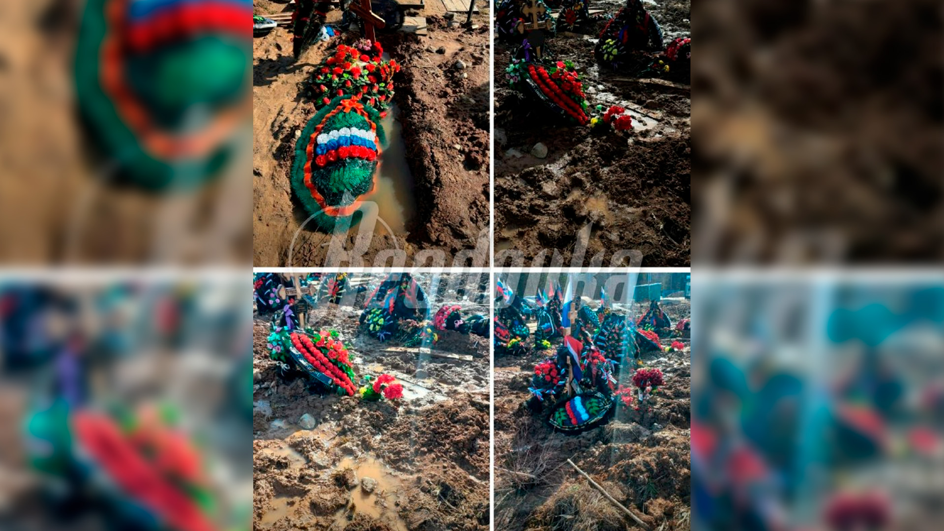 Могилы бойцов СВО в Сыктывкаре утонули в грязи и талой воде