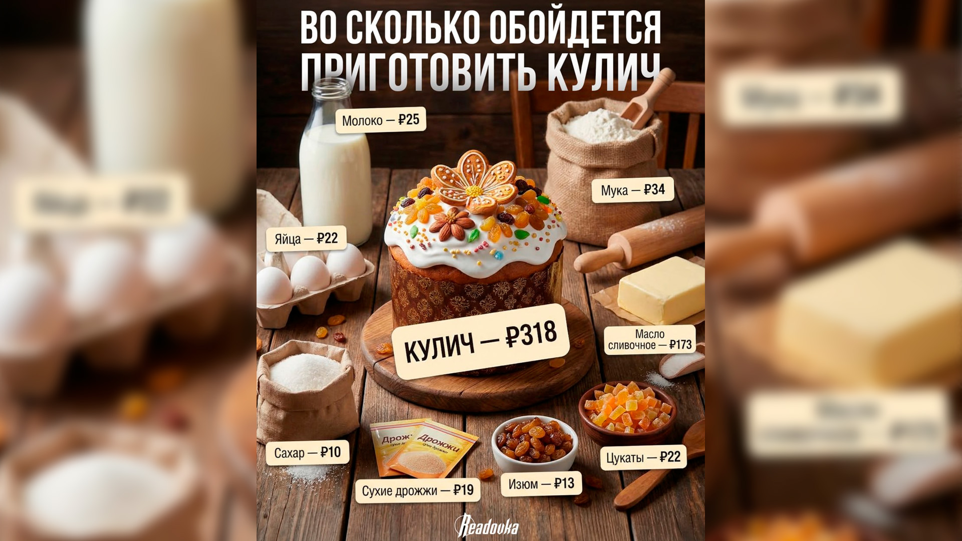 «Пасхальная экономия»: печь кулич в этом году стало выгоднее