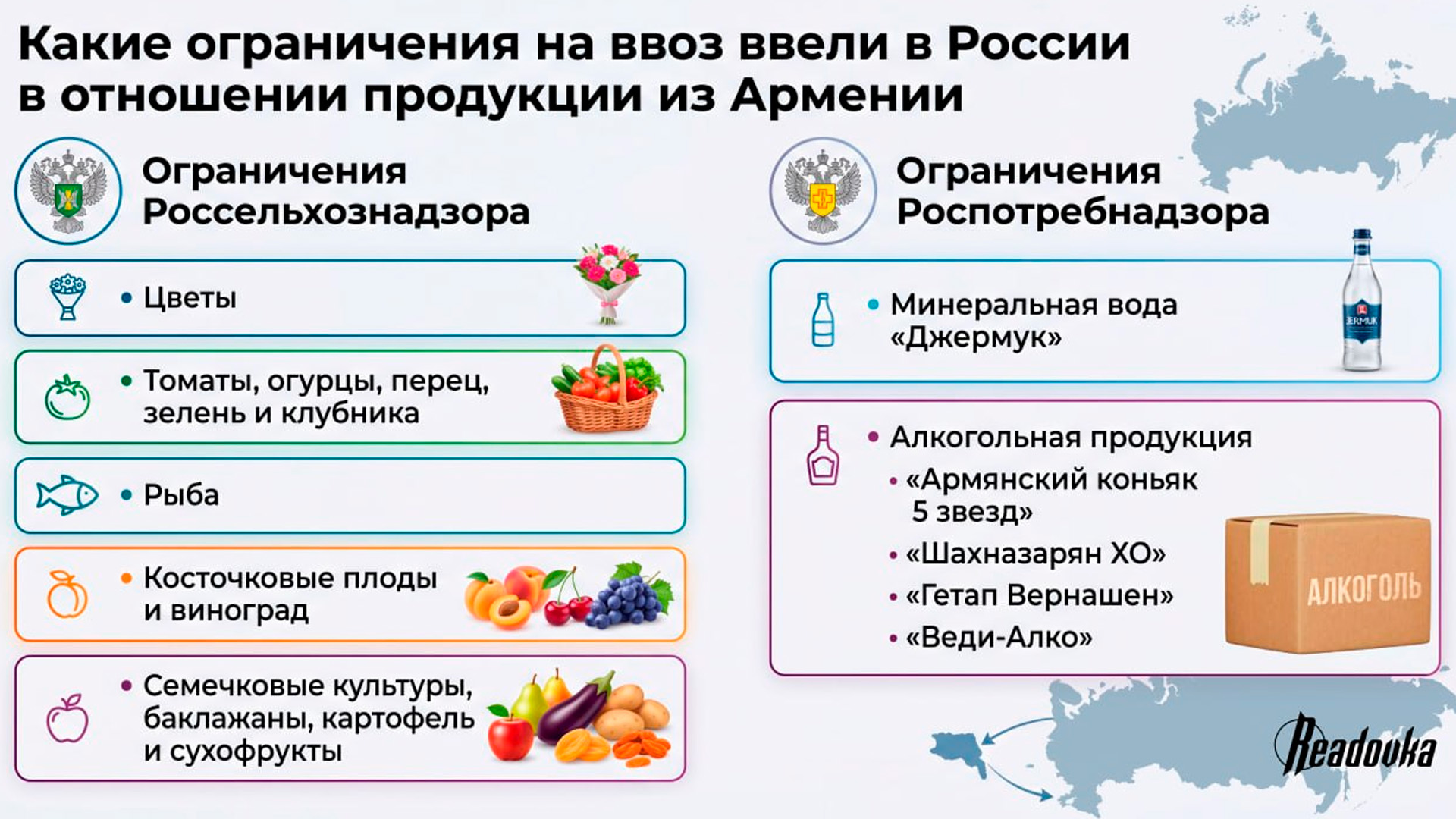 Гостинцы останутся на границе: туристов из РФ предупредили о рисках ввоза продуктов из Армении