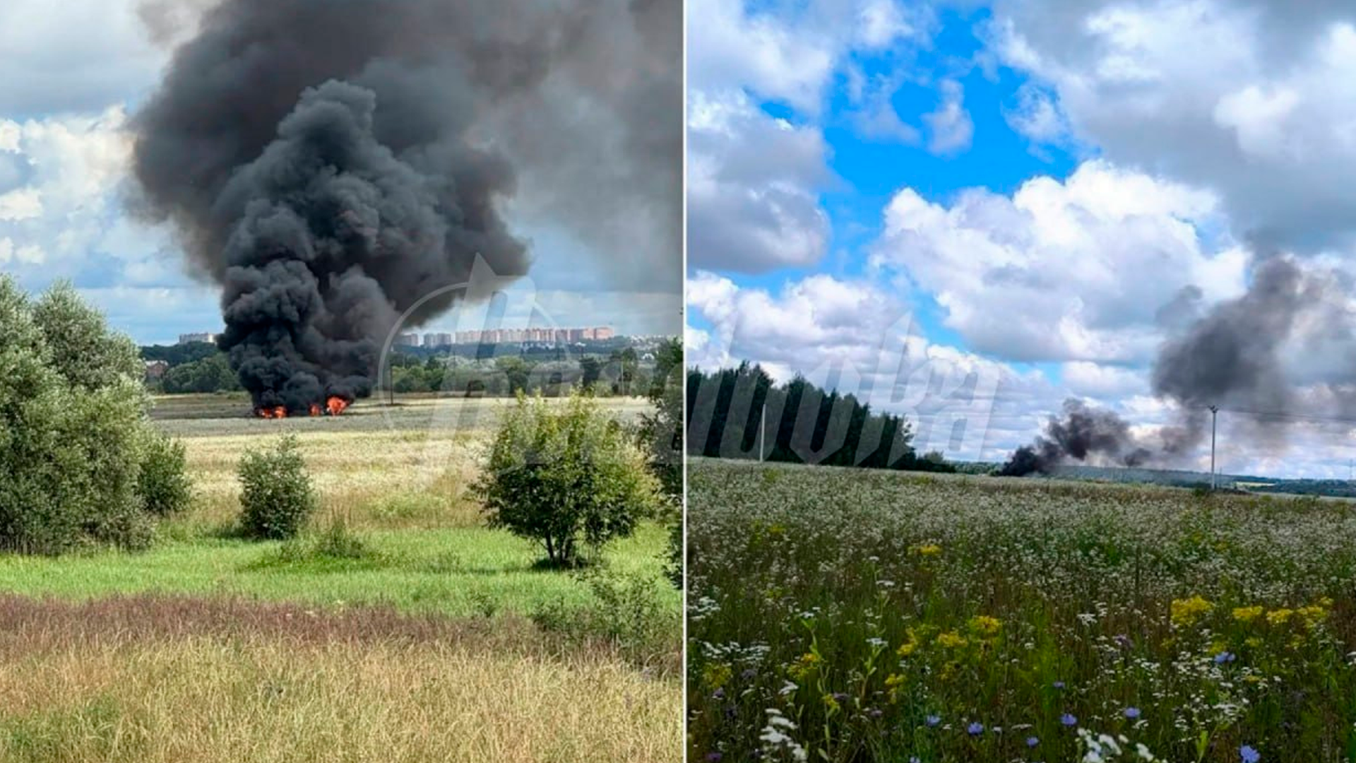 В Подмосковье разбился самолет