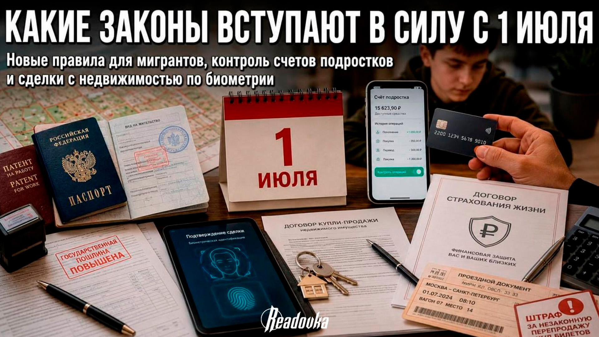 Дорогое гражданство, финконтроль за подростками, сделки по биометрии: какие законы вступают в силу в России с 1 июля